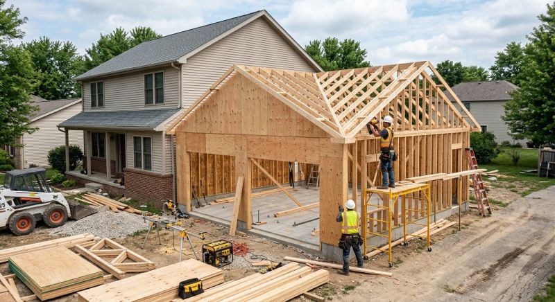 Detached Garage Construction in Houston, TX