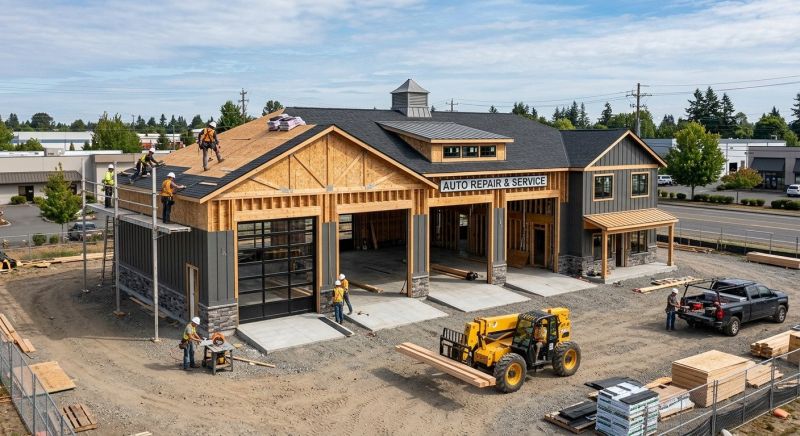 Industrial Garage Construction in Katy, TX