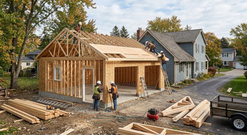 Detached Garage Construction in North Charleston, SC