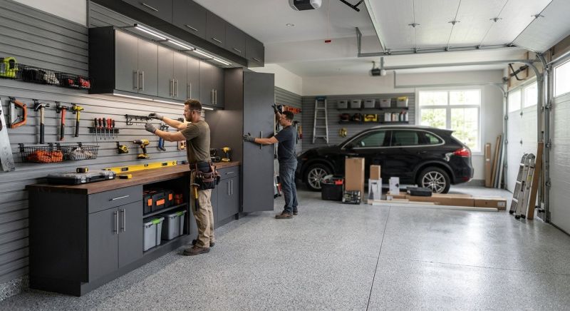 Four Car Garage Installation in Katy, TX